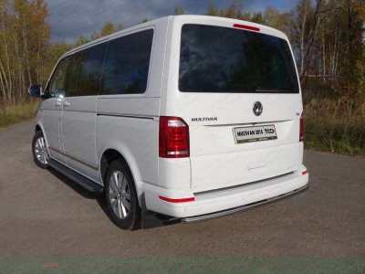 Защита заднего бампера 42 мм ТСС для Volkswagen Multivan T6 2015-2021
