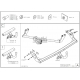 Фаркоп оцинкованный Galia шар A на универсал для Renault Megane 1999-2002